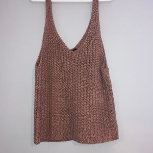 bronze chrochet tank top